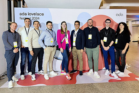 Coroplast Group participants in the audience during a talk at the ada Lovelace Festival