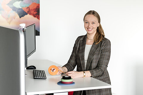 Deborah Weck in the office