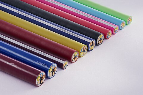 StyleFlex Ladekabel mit verschiedenen Querschnittem, Farben und Bedruckungen