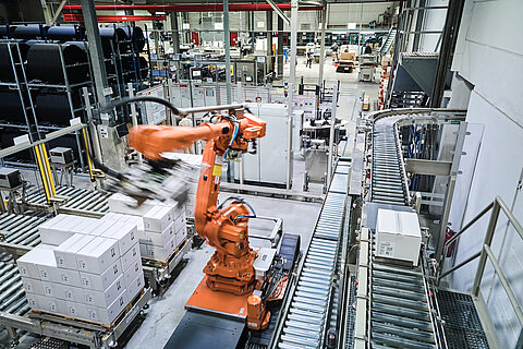 Roboter im Verpackungsbereich 