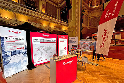 HR-Messestand am Karrieretag Familienunternehmen