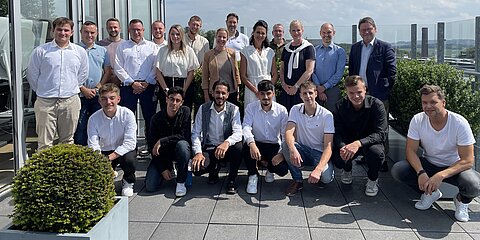 All participating apprentices, the jury members and instructors at the Azubi-Pitch 2023