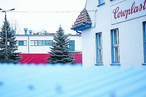 Building in Dylaki, Poland