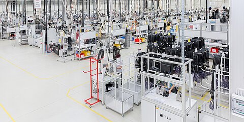 Produktionshalle von Leitungssätzen in Polen