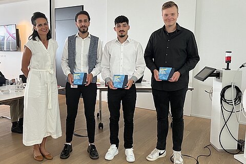 Erstplatziertes Team beim Azubi-Pitch 2023