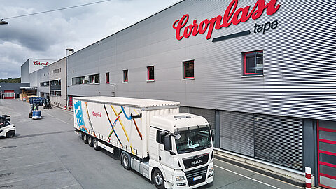 Lkw von Coroplast Tape