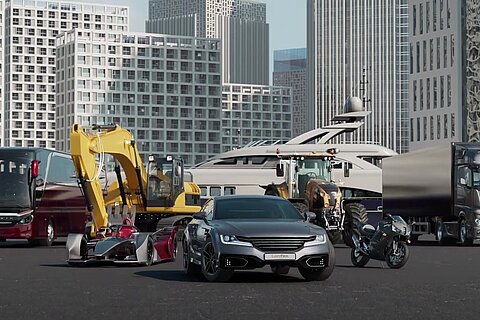 Examples of vehicle types that can be equipped with Coroflex high-voltage cables