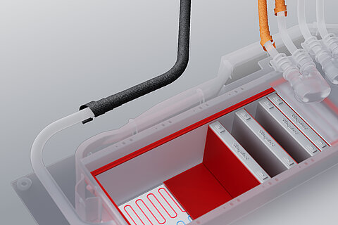 Kabelwickelbänder und Einsatz von Coroplast Klebebändern bei der Batteriefertigung