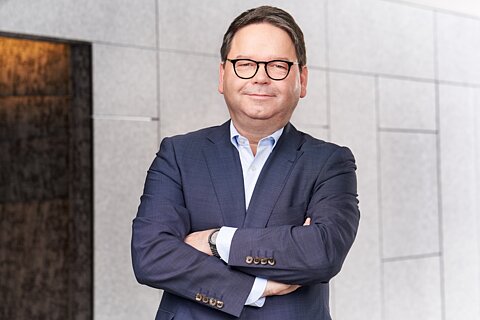 Portrait of a manager in a suit