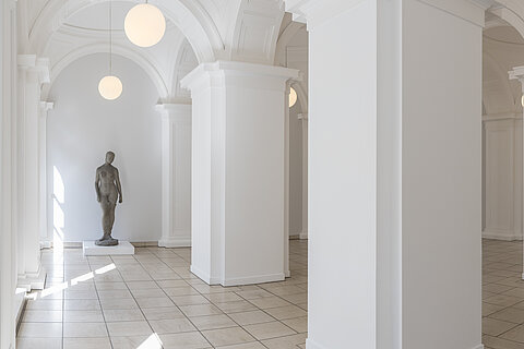 Außenansicht des Von der Heydt-Museums bei Nacht