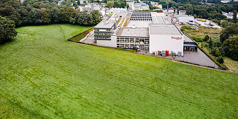 Luftaufnahme vom Hauptsitz der Coroplast Group in Wuppertal