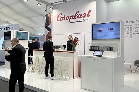 Coroplast Tape in action at a trade fair